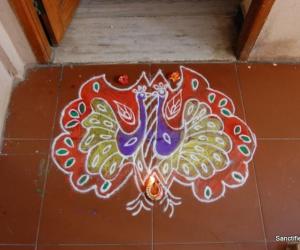 Rangoli: Dancing Peacocks