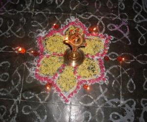 Rangoli: Deepam on a friday