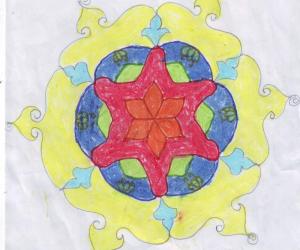 Rangoli: Free hand rangoli 