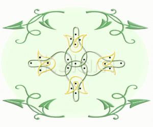 Rangoli: Bottlegourd design rangoli