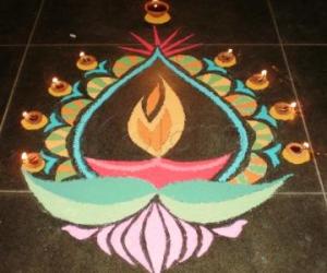 Rangoli: Main Rangoli@ my Insti