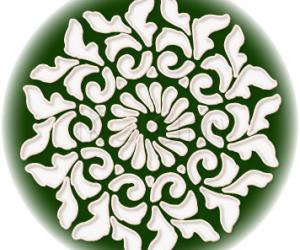 Rangoli: Hunter green Rangoli