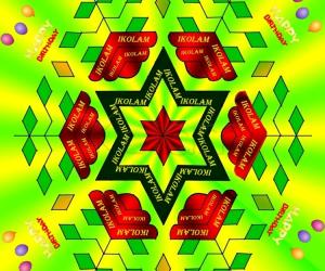 Rangoli: happy birthday to ikolam