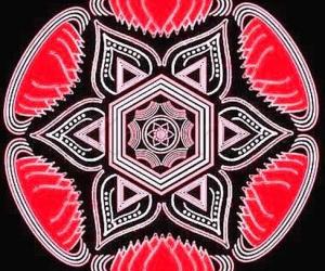 Rangoli: Hexagonal paDikOlam - 5