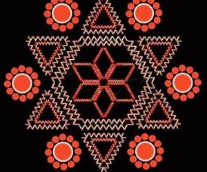Hexagonal paDikOlam - 8 