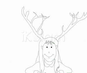 Rangoli: Imogene's antlers