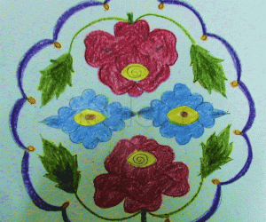 Rangoli: Flowers