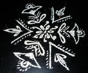 Rangoli: Simple kolam