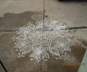 Rangoli: Navrathri kolam