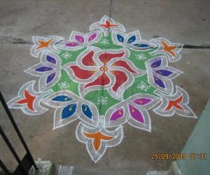 Rangoli: Navrathri Kolam