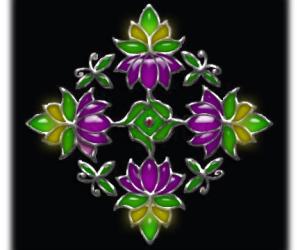 Lotus rangoli