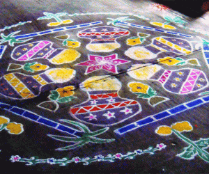 Rangoli: Pongal rangoli