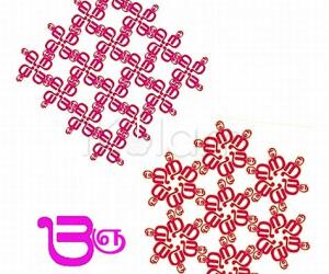 Rangoli: Om-like patterns with Tamil letters