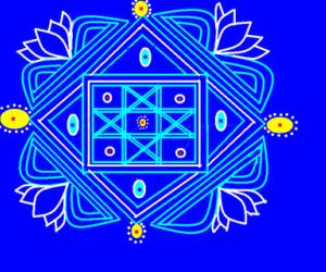 Rangoli: Computer padi kolam