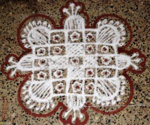Rangoli: small kolam