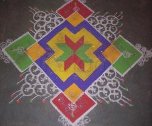 Rangoli: Prize winning rangoli
