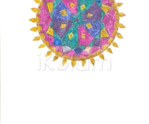 Rangoli: Rangoli  circle kolam 