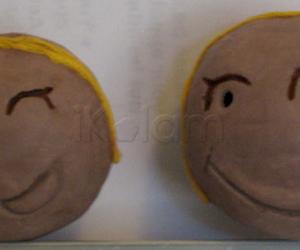 Clay creations - grandma and grandpa