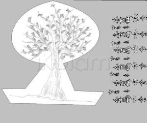 Rangoli: Pencil design - 7