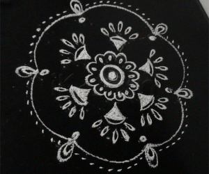 Rangoli: Lace rangoli