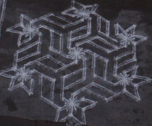 Rangoli: Double line Kolam