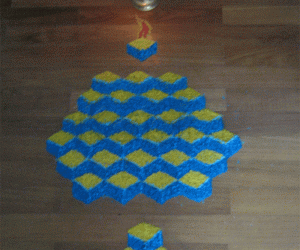 Rangoli: 3-D rangoli