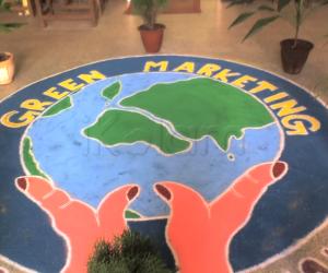 Free hand Rangoli, ( For Management meet Program-4)