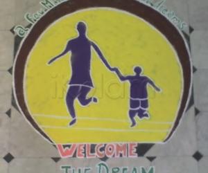 Free hand Rangoli, ( For Management meet Program-3)