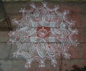 Rangoli: special kolam for vaikasi vishakam