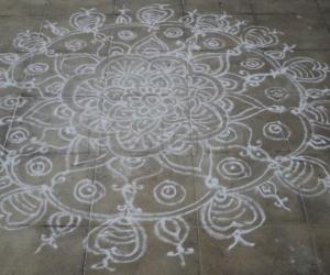 free hand rangoli