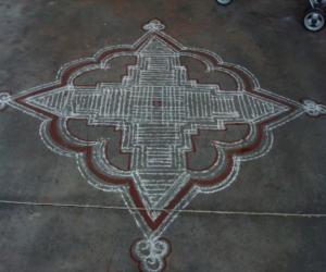 Traditional kolam