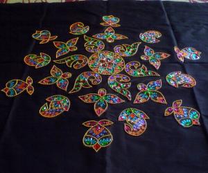 Rangoli: NEWLY INNOVATED "STAR COMPUTER KOLAM"
