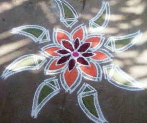 Rangoli: LADIES FINGER