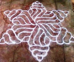 kolam with dots