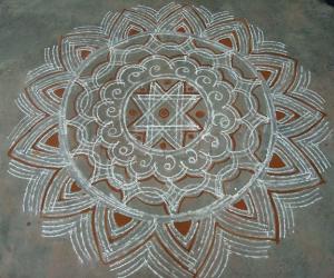 Varalakshmi vratham kolam