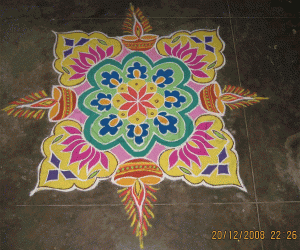 Rangoli: Margazhi Kolam