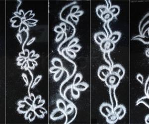 Rangoli: Spring Garden Kolams - Bunch of wild flowers