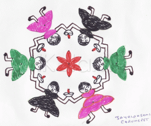 Rangoli: Girls
