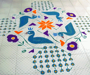 Rangoli: Peacocks