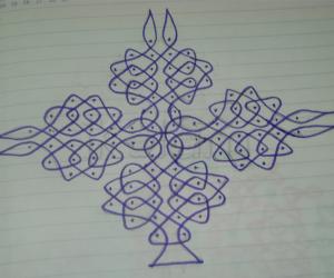 Rangoli: sikku kolam - sk2