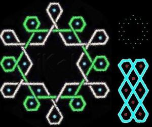 Rangoli: sona hexagon 