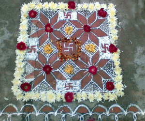 Rangoli: Diwali_swastik