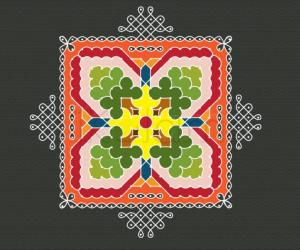 Rangoli: Tree kolam