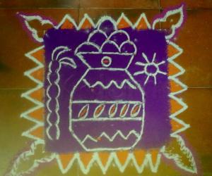 Rangoli: pongal rangoli