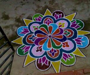 Rangoli: free hand rangoli