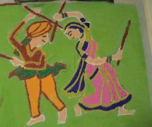 Rangoli: Dandia Rangoli 2010