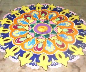 Rangoli: my thiruvathirai kolam
