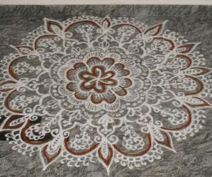 Free hand kolam