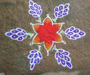 Rangoli: pongal kolam