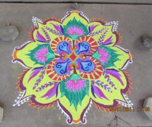 Rangoli: new year rangoli